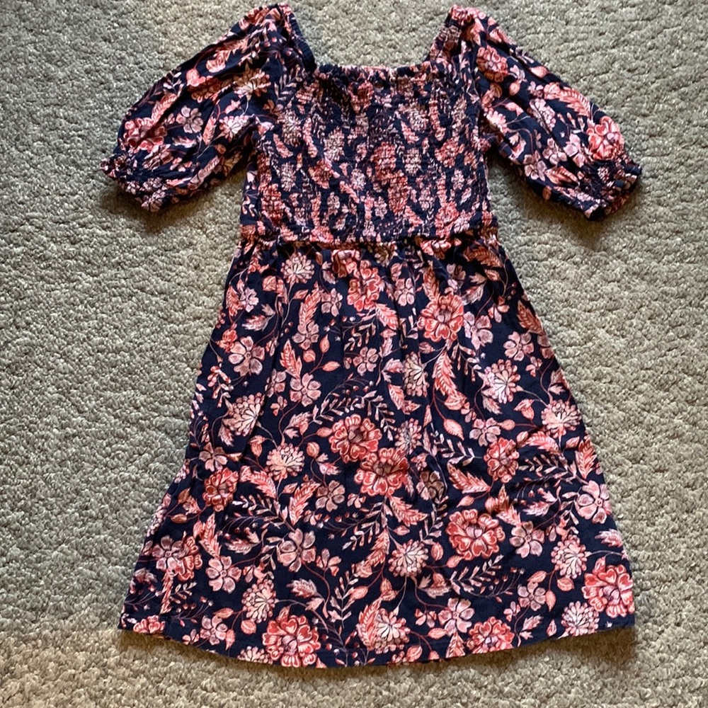 Old Navy Floral Smocked Chest Dress